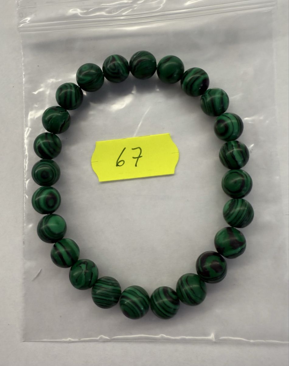 Bracciali & Braccialetti: Malachit Armband Edelstein ,elastisch. – Nuovo e nell'imballaggio originale da Rheinfelden venduto da Gazzi