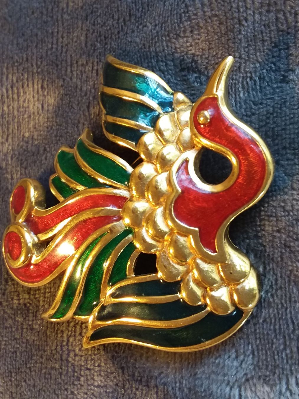 Broschen & Nadeln: Originale LANVIN PARIS vergoldete Email Brosche 80er – Gebraucht aus Zürich von helsan 6