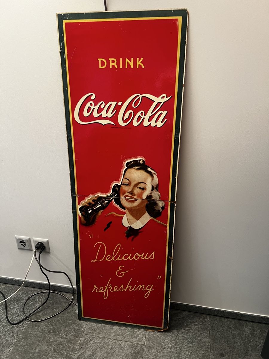 Coca-Cola Schilder: Coca-Cola Reklame – Gebraucht aus Rorschacherberg von SambaT1