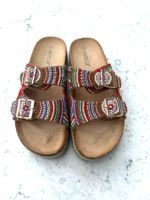 Sommer Sandalen, Gr. 40, mit bunten Perlen - neuwertig!