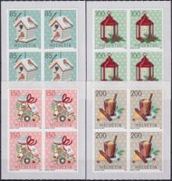2020, Nr.1800-1803 Viererblöcke (Weihnachten) postfrisch **