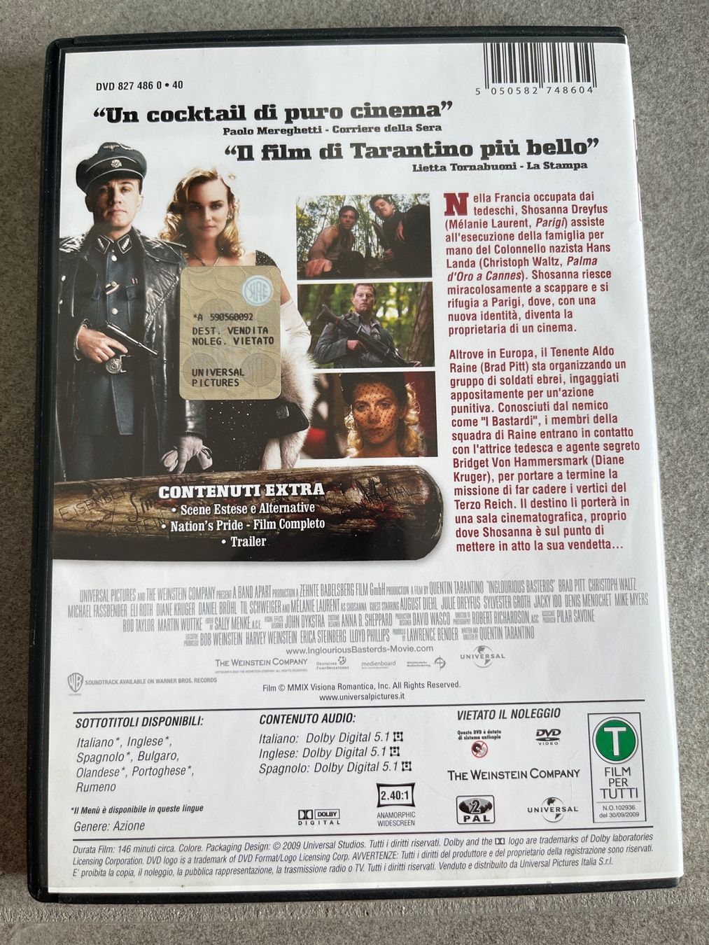 Tutti i DVDs: DVD bastardi senza gloria – Usato da Besazio venduto da EmyScucy 1