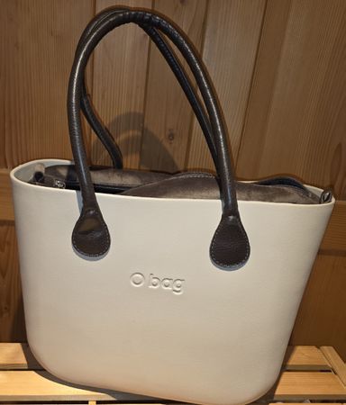 O bag Handtasche beige mit brauner  Innentasche