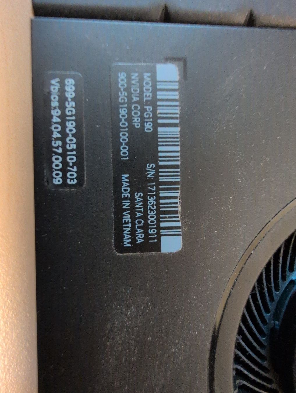 Nvidia Cartes graphiques: Grafikkarte Nvidia RTX A4000  – D'occasion à Eggenwil par Rocko68 2