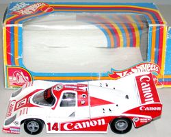 Porsche 956-106 ʺCanonʺ MATTEL HOTWHEELS MEBETOYS 1:25