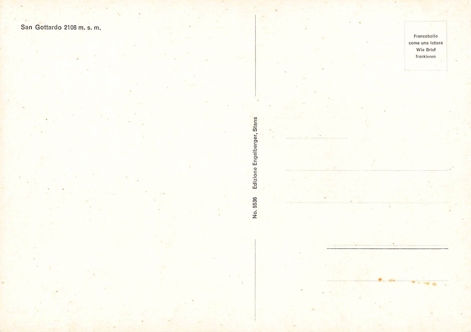 Cartoline postali: San Gottardo formato 21 x 15 – Usato da Biasca venduto da Blenio71 1