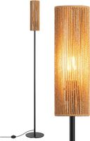 Stehlampe Wohnzimmer LED Stehleuchte Lampenschirm gewebtem
