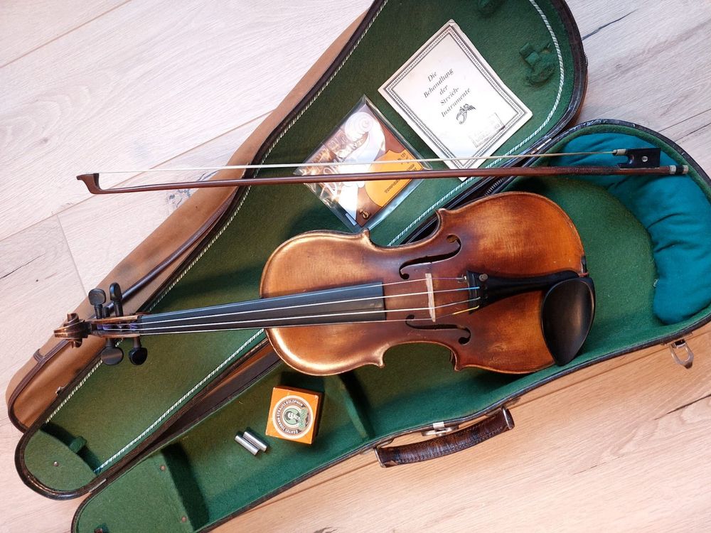 alte 3/4 Violine Geige mit Geigenkasten ca. anfangs 1900 (Gebraucht) in ...