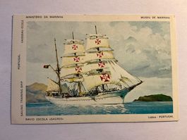 Postkarte Navio Escola Sagres Portugal Museu de Marinha