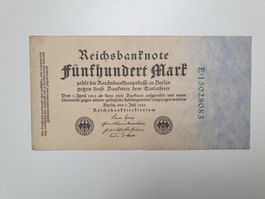 🇩🇪 Germany Weimar hyperinflation 500 Mark 1922 (rarer) XF