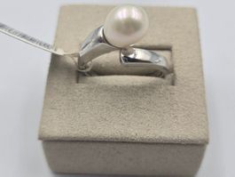 Ring Silber 925 Süsswasserperle Gr. 52