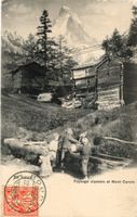 Zermatt VS -  Alpine Landschaft / Kider / Matterhorn um 1907