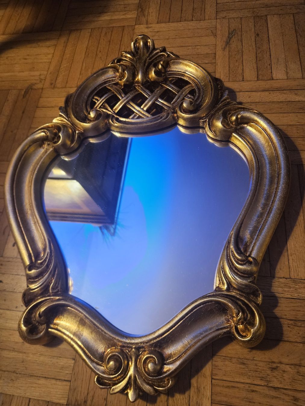 Miroirs: Vintage Golden Spiegel – D'occasion à Rickenbach b. Wil par pookie 1