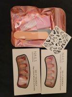 Künstliche Nägel Set, Wichtelgeschenk Nailart, butterflys 🎀