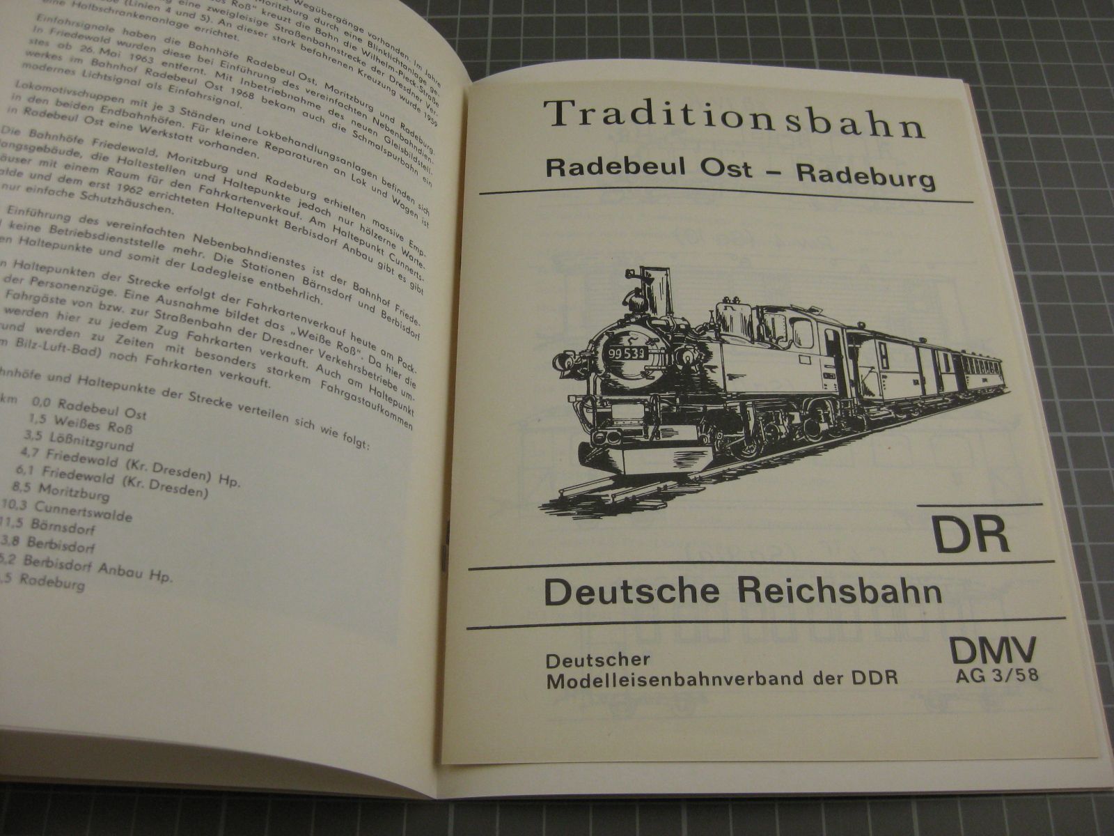 Livres: Schmalspurbahn Radebeul-Radeburg – D'occasion à Malters par Marosko 2