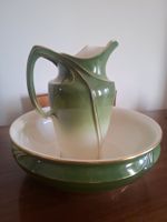 Waschschüssel Waschkrug Villeroy & Boch grün weiss gold