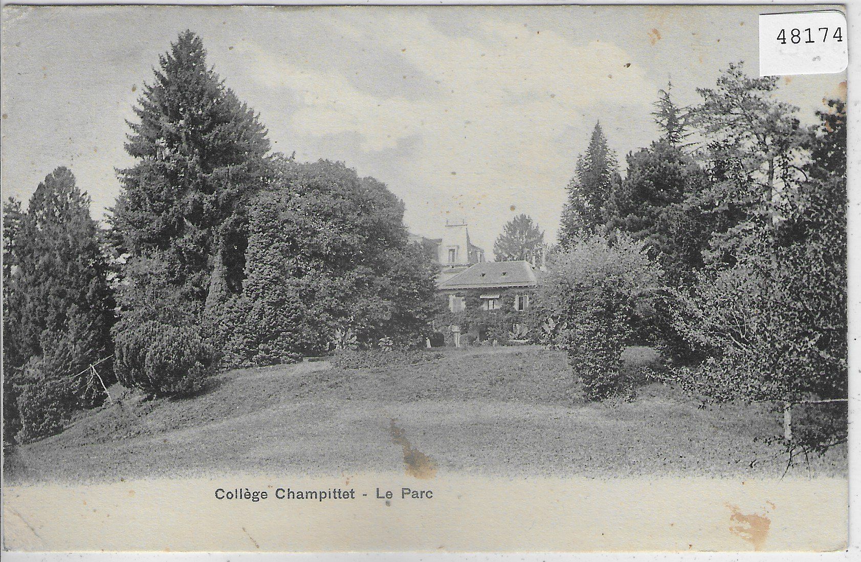 Cartoline postali: College Champittet - Le Parc – Usato da Ettingen venduto da Kartenplanet