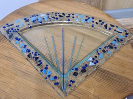 Glas Servier-/ Deko-/Kerzen Schale, 33x23x23 cm