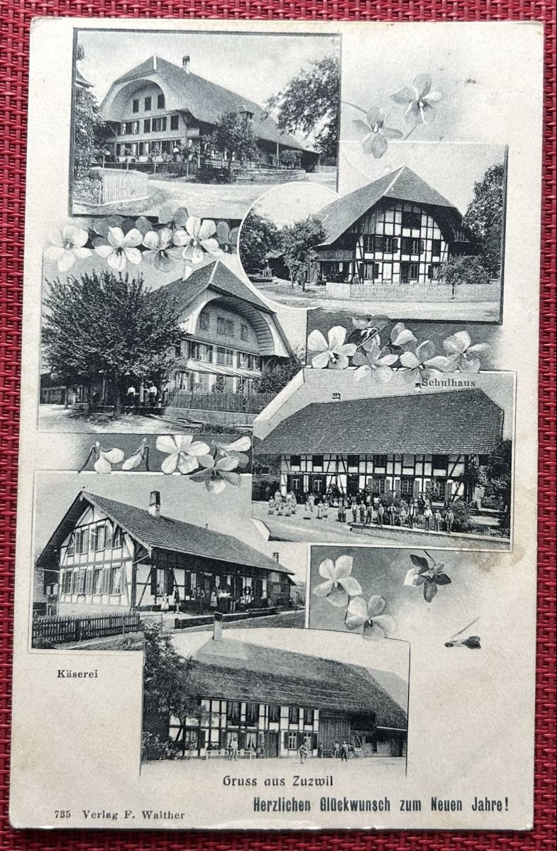 Cartoline postali: Gruss aus Zuzwil 6-Bildrig  – Usato da Horw venduto da Tellbub