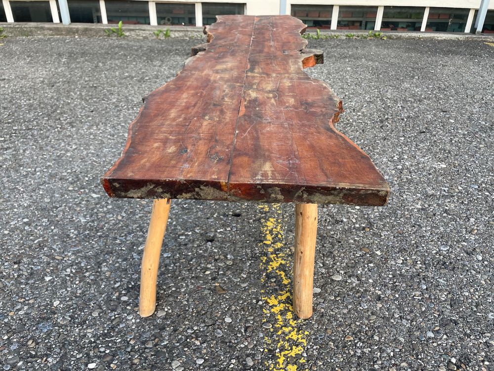 Rustikale Baumstamm Holzbank vintage Sitzbank 1960er Bänkli Kaufen