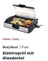 Elektrogrill Betty Bossi Fust mit Glasdeckel schwarz