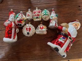 Antiker Weihnachtsschmuck 9 Hänger grösste 22cm