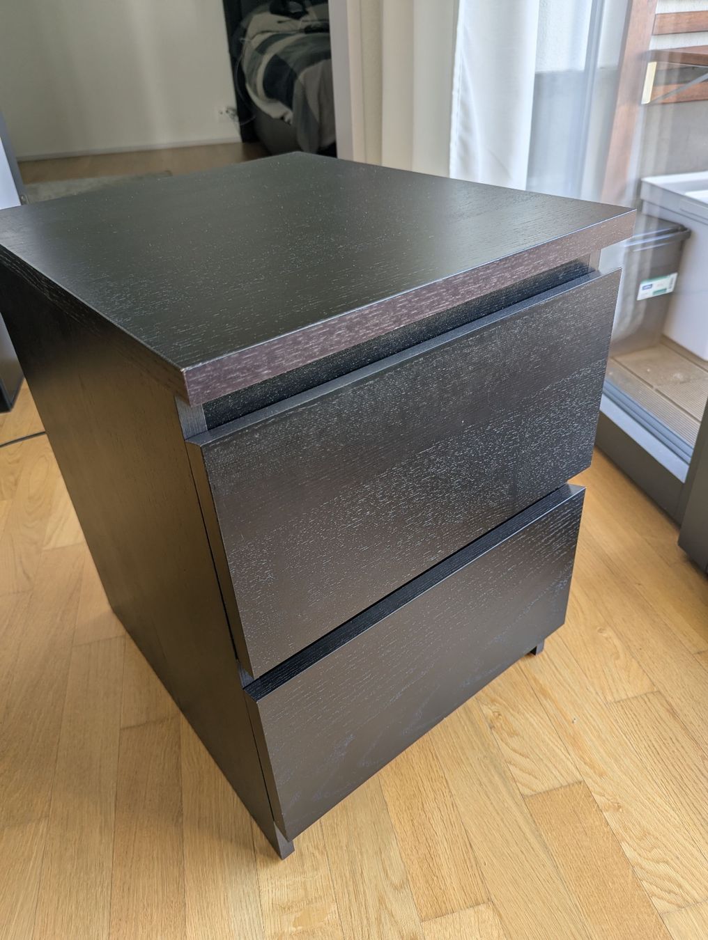 Ikea Nachttische: IKEA MALM Bedside Table Black – Gebraucht aus Schlieren von ema_smx5