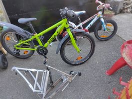 Kania 20" + Cube 16" Kindervelos + Follow Me Tandem-Kupplung