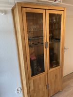 Vitrinenschrank aus Eichenholz