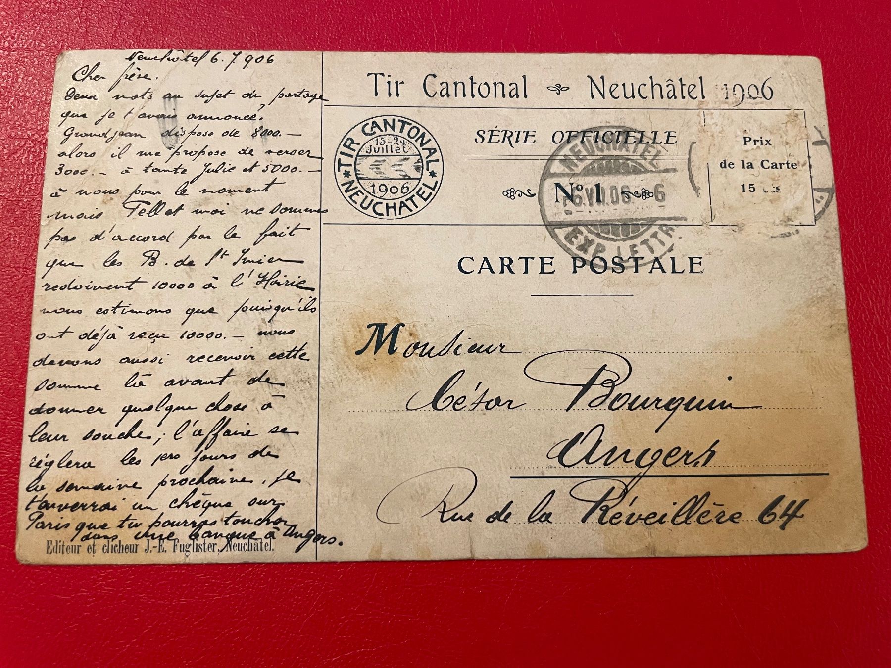 Cartoline postali: Tir Cantonal Neuchâtelois à Neuchâtel 1906 – Usato da St-Légier-La Chiésaz venduto da Theo005 1