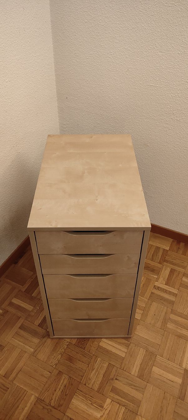 Ikea Schreibtische: Bureau plateau bois tiroirs Ikea – Gebraucht aus Thônex von mos_dk68 5