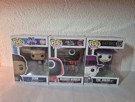 Funko Pop! Figuren Set Dom, Masked Worker, Joker Konvolut