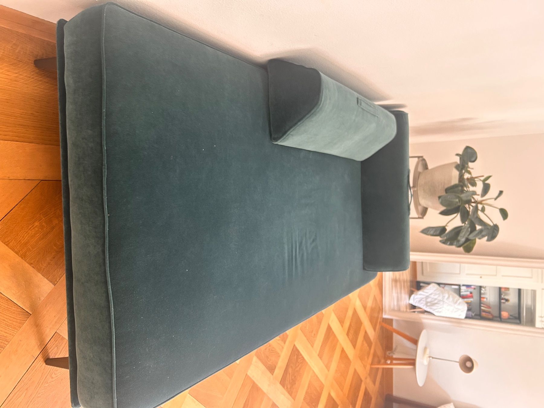Divani: Daybed dunkelgrün Samt neuwertig – Usato da Bern venduto da horifey 2