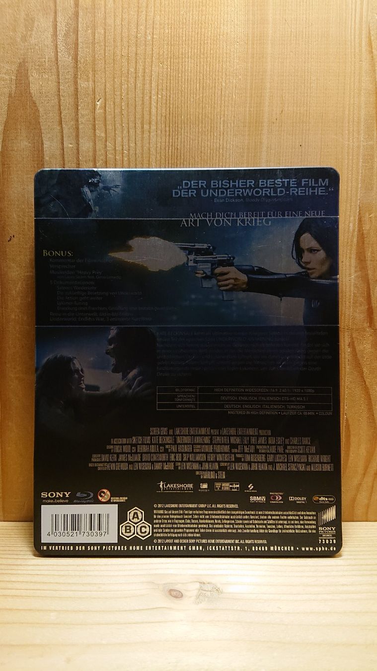 Tutti i DVDs: UNDERWORLD Awakening Blu-Ray Steelbook – Usato da Wilderswil venduto da Exebub 1