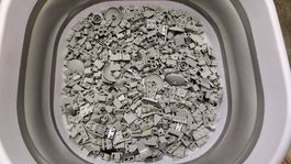 Lego Kleinteile grau, 380g
