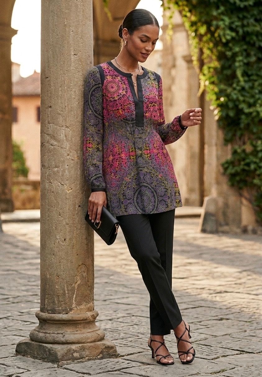 Tuniche: Wunderschöne Tunika / Bluse von ST.MARTINE 100% SILK Gr.M – Nuovo (secondo la descrizione) da Oberwil-Lieli venduto da Svetlana28 2