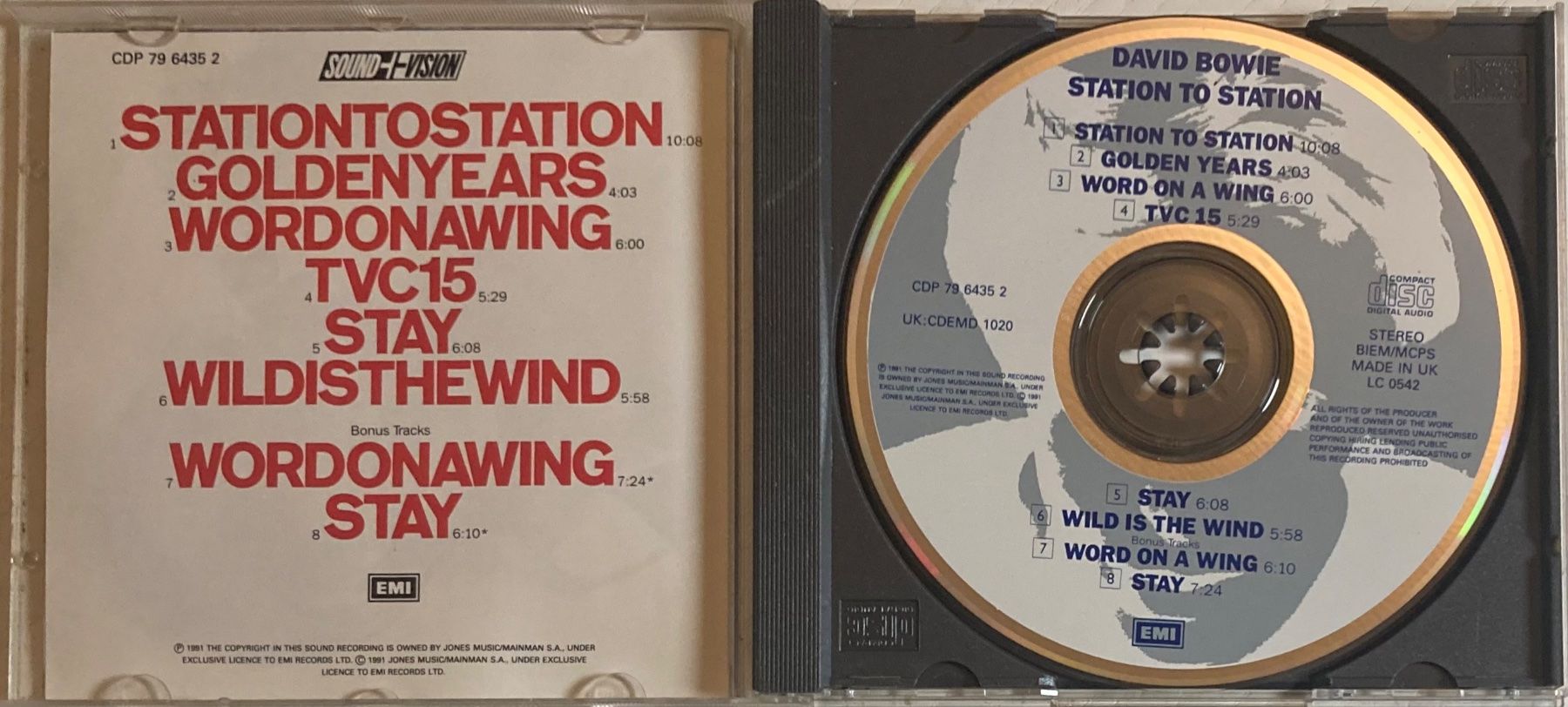 CD: DAVID BOWIE - STATION TO STATION – Usato da Poliez-Pittet venduto da Newtown-Records 2