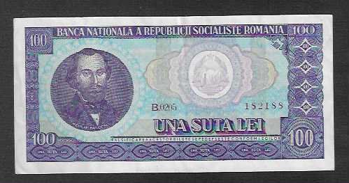 Banconote: Romania  100  Lei  Gebraucht  95 %  AU – Usato da Gordola venduto da coinsandnotes