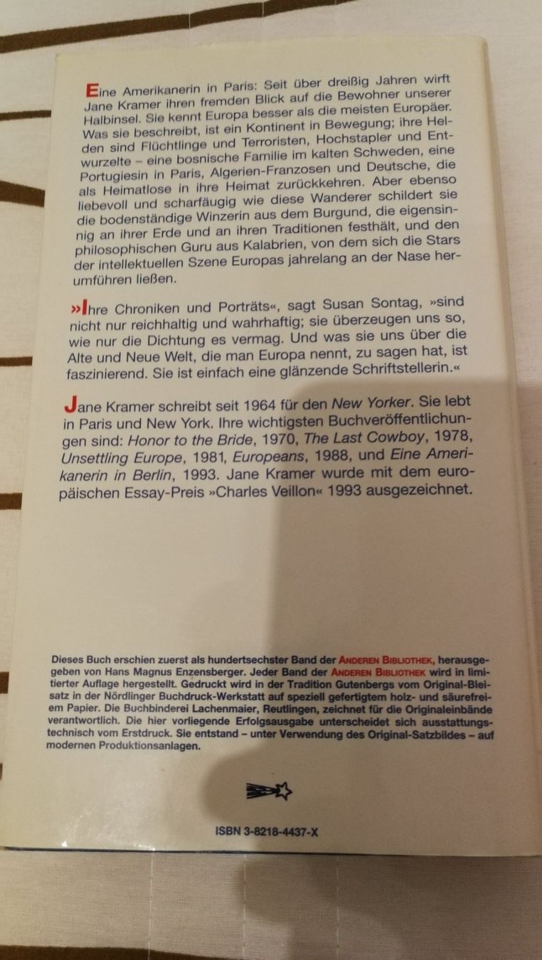 Libri: Buch: Sonderbare Europäer - J. Kramer – Usato da Ostermundigen venduto da AlwaysHaveFun90 3