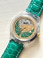 Swatch Uhr Automatik Grün guter Zustand