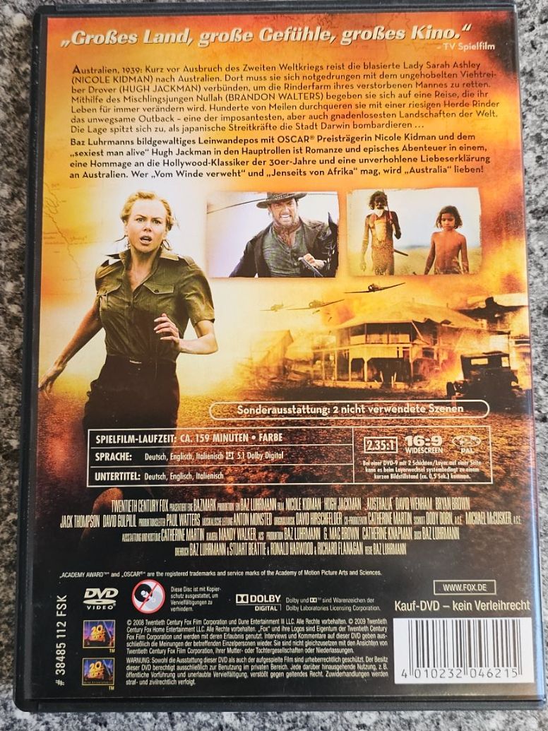 Tutti i DVDs: AUSTRALIA/ DVD – Usato da Geuensee venduto da jes_9xyk 1