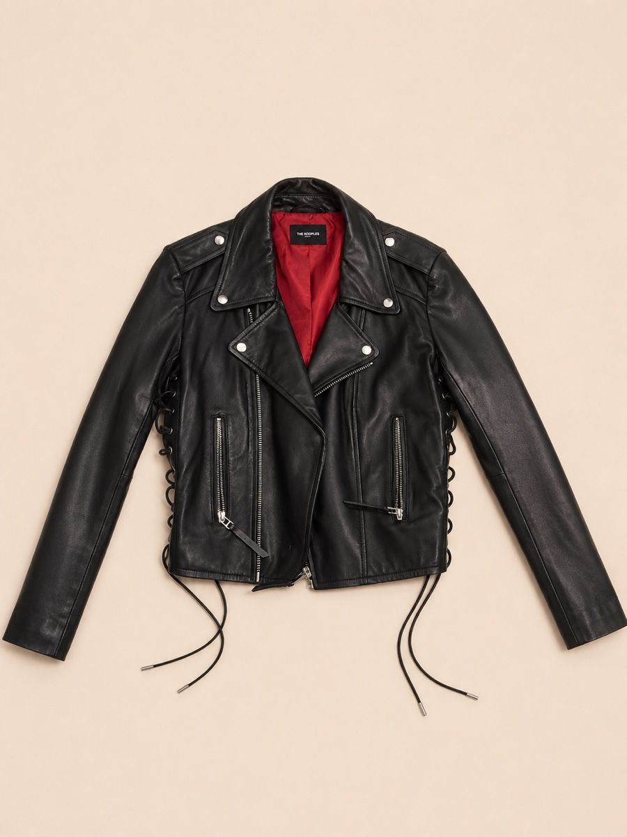 Kooples Giacche: VESTE BIKER EN CUIR THE KOOPLES – Nuovo (secondo la descrizione) da Lausanne venduto da KeNaChic 1
