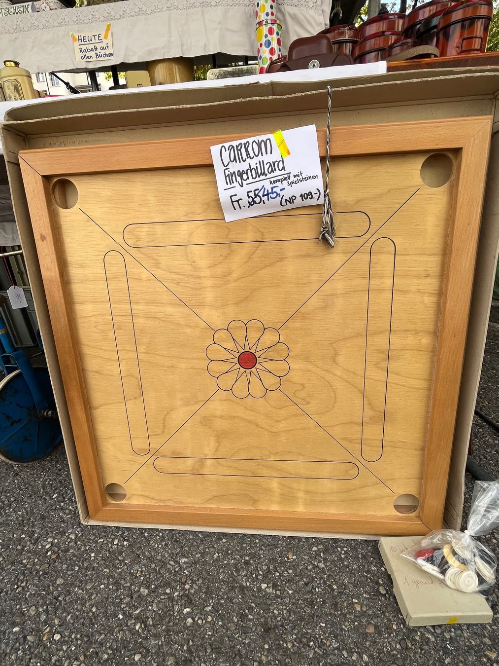 Spiele: Fingerbilliard Carrom komplett – Gebraucht aus Arch von doli43 1