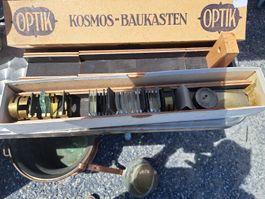 Kosmos Baukasten Optik Linsen und Zubehör Konvolut