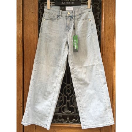 Cambio Damen Sommer Jeans Christie 27 inch hellblau Gr 42