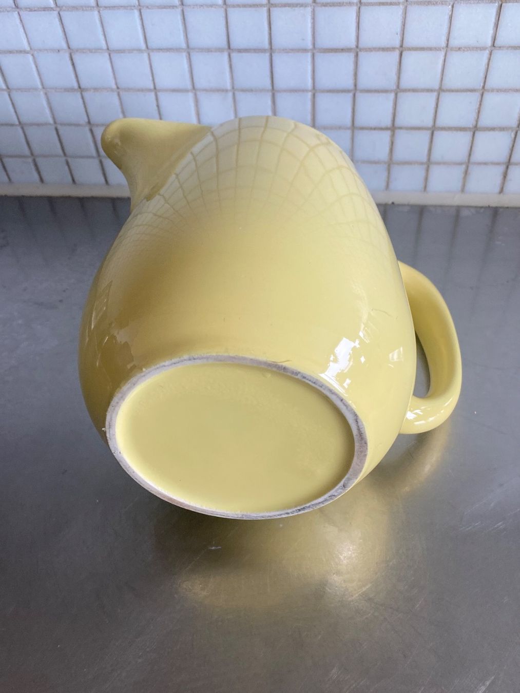 Rössler Caraffe: Rössler Krug Milchkanne gelb – Usato da Solothurn venduto da BORGHAGEN 3