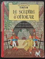 Tintin le sceptre d'ottokar, édition 1947, bon état à moyen