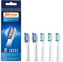 5er Pack Ersatzbürsten für Bitvae D2 - 2 Sorten clean+ care
