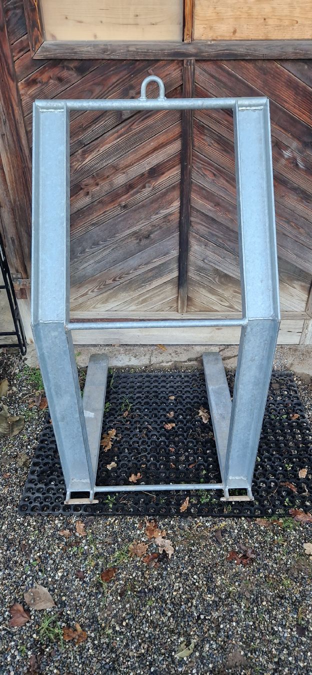 Gru: fourche à palette pour grue/ kran Palettgabel – Usato da St. Ursen venduto da cpi23 3