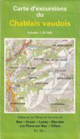 Carte Excursions Chablais Vaudois 1:25'000 - 1990